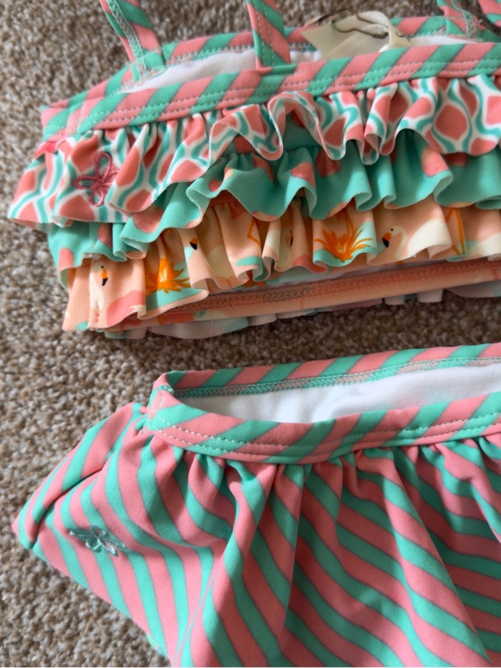 NWT Matilda Jane Ruffle 2 Piece Swim Set Size 2 Boutique Summer Swim Suit - Picture 8 of 9